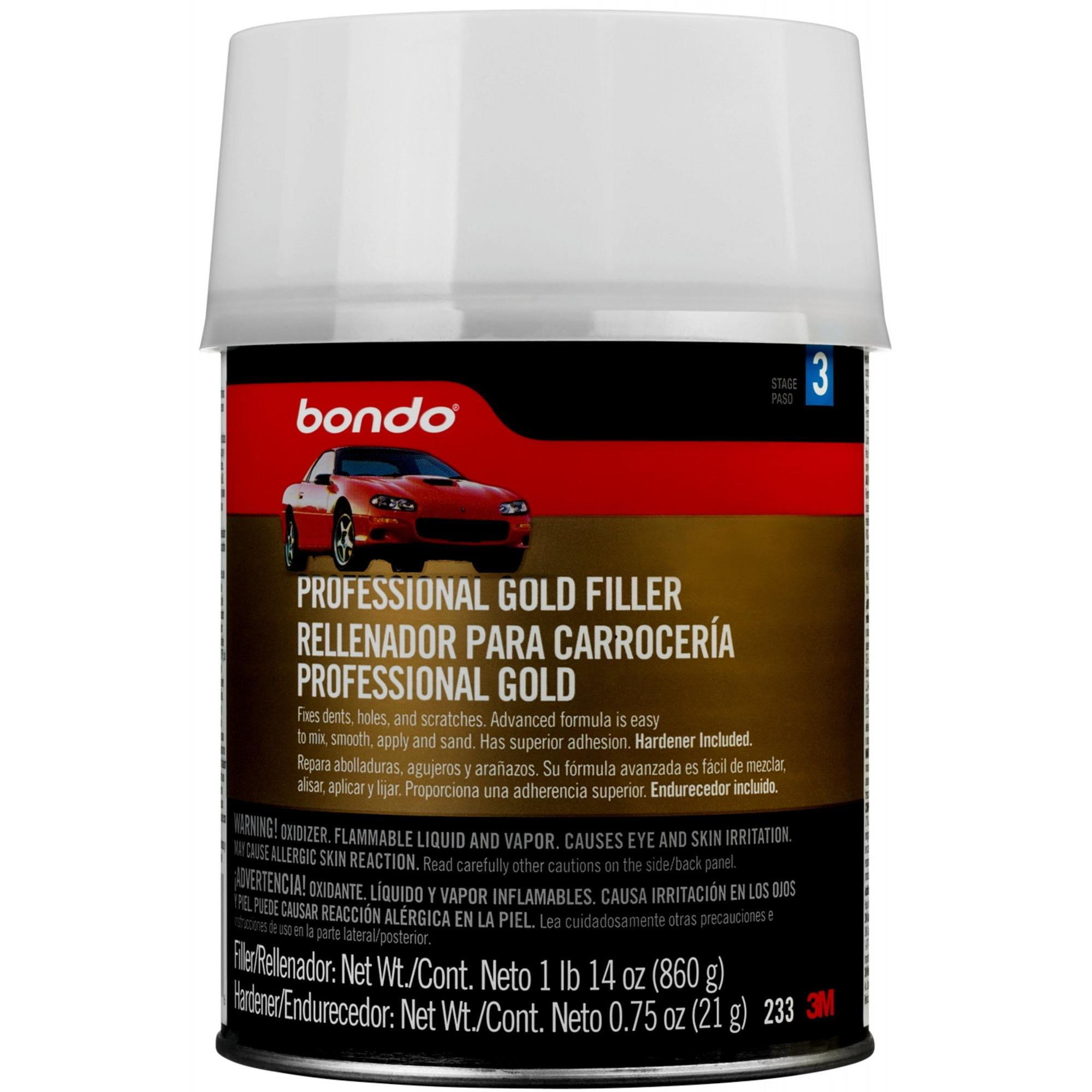 Bondo Professional Gold Filler, 00233, 1 Quart