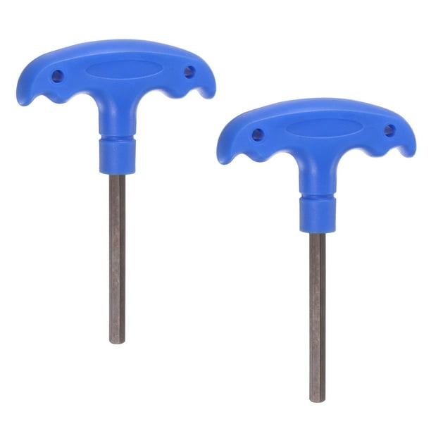 Llave hexagonal en T H6 de 2 piezas Uxcell 6mm S2 Steel T-Key herramienta de reparación