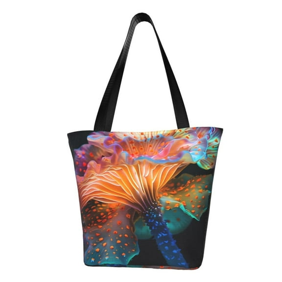 Sikiie Bioluminescent Underwater Flower Shoulder Bag Casual Hobo Crossbody Tote Bag for Women and Men Large Purse Messenger Bag Travel Work