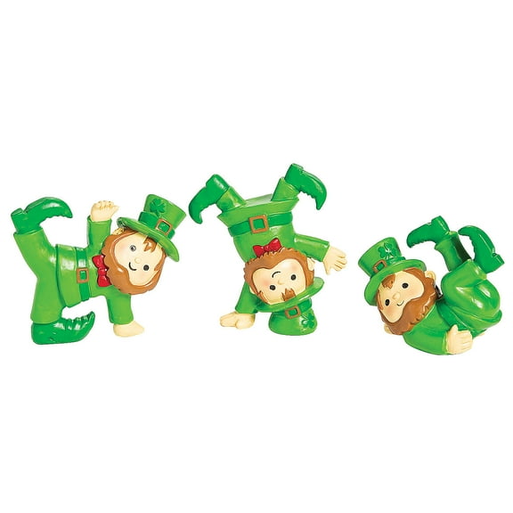 Tumbling Leprechauns Tabletop Decorations - 3 Pieces