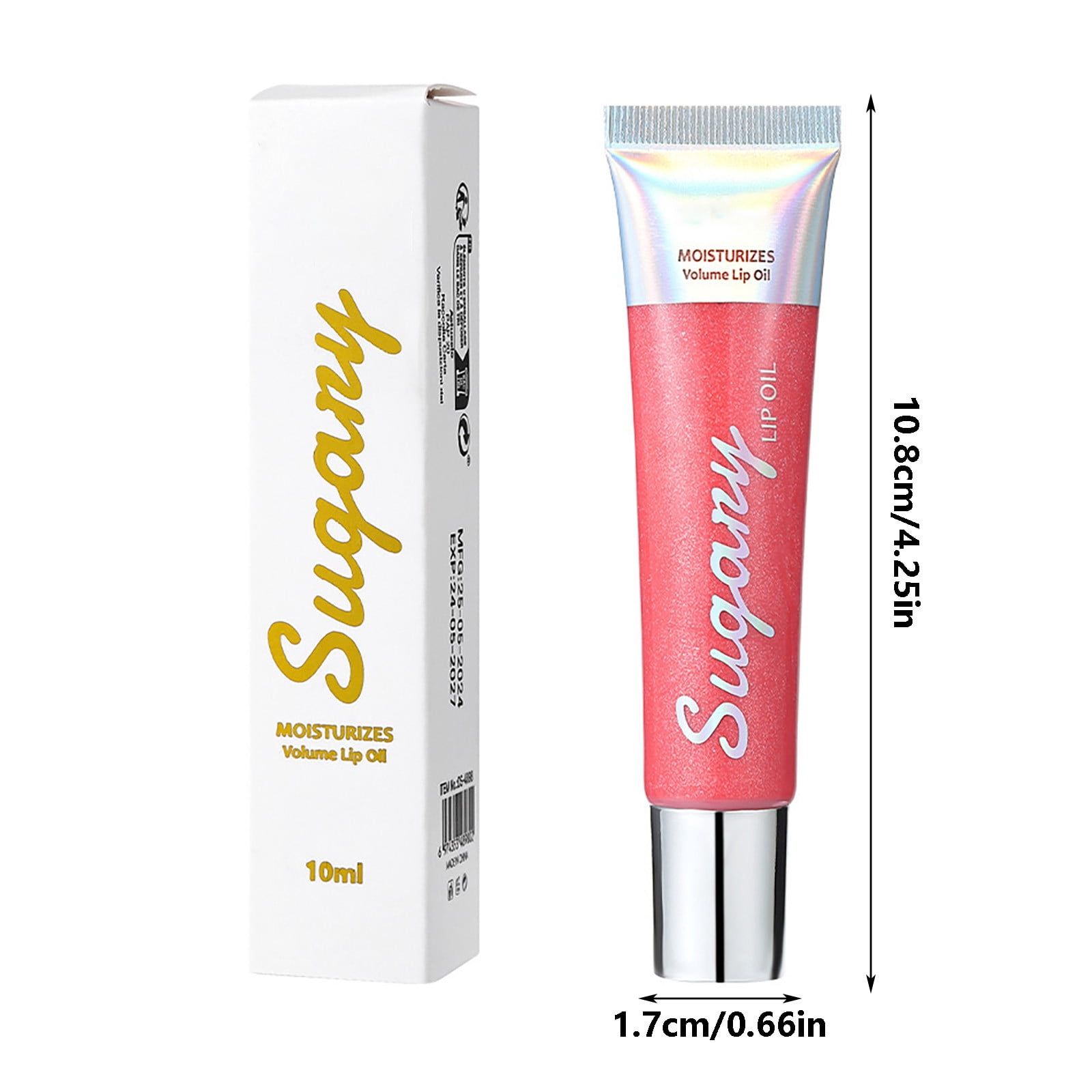 Cute Lip Gloss for Teen Girls Clear Mini Suitcase for Lip Gloss Packaging Natural Lip Plumper Organic Organic Lip Gloss Floral Lip Gloss Pipettes for Lip Gloss 2ml Lip Gloss Bundles for Business Lip