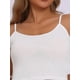 thumbnail image 5 of Pijamas de mujer INSPIRE CHIC, ropa de estar en casa, blusa de cuello redondo y tirantes finos, conjunto de pantalones cortos XL, blanco, 5 of 6