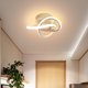 thumbnail image 4 of Lámpara de techo LED moderna, montaje empotrado, accesorio de iluminación, lámpara de techo, colgante, candebro simple para , balcón, sa de cálido diámetro 24cm Sunnimix Lámpara de techo, 4 of 7