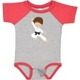 thumbnail image 3 of Inktastic Karate Boy, Cute Boy, Black Belt, Brown Hair Boys Baby Bodysuit, 3 of 5