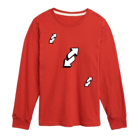 Uno - Reverse Arrows - Youth Boys Long Sleeve Graphic T-Shirt