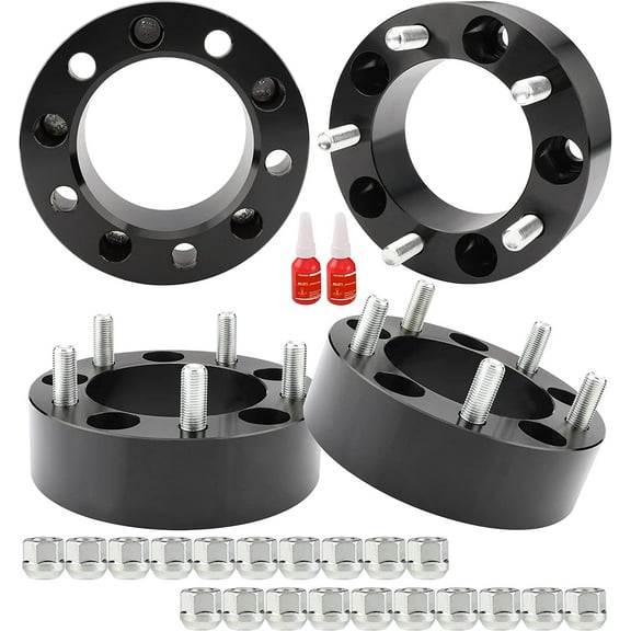 Richeer 4Pcs 5x5.5 5x139.7 Wheel Spacers 2" Thick for Dodge Ram 1500 with M14x1.5 Studs & 108mm Center Bore