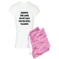 thumbnail image 1 of CafePress - Despite The Look On My Face - Women's Light Pajamas, 1 of 1