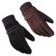 thumbnail image 4 of Guantes de invierno de cuero Minnieouse para hombre térmicos antideslizantes Tamaño libre Negro AP013050-01, 4 of 6