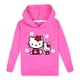 thumbnail image 4 of Hello Kitty, ropa para niños, nuevos productos, Tops informales con estampado de dibujos animados, Sudadera con capucha deportiva de algodón puro para niño, suéter dulce de moda para niñas, 4 of 5
