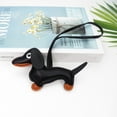 thumbnail image 6 of 1 Pcs Dachshund keyrings,Mini Dachshund Dog Keychain Cute PU Leather Animals Keyring Hanging Ornament Backpack,Handbag Hanging Decoration Animal Bag Decoration for Men and Women(Black), 6 of 7