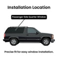 thumbnail image 4 of Passenger Right Side Rear Quarter Window Quarter Glass Compatible with Chevrolet Blazer 1993-1994/Chevrolet Tahoe&GMC Yukon 1993-1999 2 Door Models, 4 of 10