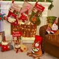 thumbnail image 2 of Christmas Stockings Large 18" Xmas Stockings Decoration for Christmas Tree 3PCS Xmas Sock Candy Gift Bag Hanging Stockings Pouch Bag Christmas/Home Decor Party Supplies, 2 of 3