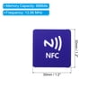 thumbnail image 2 of Uxcell NFC Stickers NFC216 Tag Sticker 888 Bytes Square NFC Tags Blue 4 Pack, 2 of 5