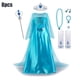 thumbnail image 3 of Disfraz de Frozen para niña, Reina de la nieve, princesa Elsa, Disney, fiesta de cumpleaños, vestidos de baile, vestido de fiesta de Halloween, 3 of 5