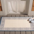 thumbnail image 2 of Safavieh Courtyard Donna Botanical Indoor/Outdoor Area Rug, Natural/Blue, 2'7" x 5', 2 of 11