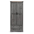 thumbnail image 5 of Brafab 71" Modern Functional Armoire Wardrobe Closet with Adjustable Shelf, Hanging Rail, and 2 Wide Drawers, 5 of 6
