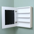 thumbnail image 2 of Shaker White Wall-Mount Picture Perfect Medicine Cabinet by Fox Hollow Furnishings - 19 7/8" H x 16 7/8" W x 5 1/8" D, 2 of 2