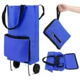 thumbnail image 1 of CUITING Sac de Chariot de Courses Réutilisable Portable Pliable avec Roues Sac Utilitaire Extra Grand pour Voyage Magasinage Camp, 1 of 8
