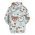 thumbnail image 5 of Doctor Bear Hospital Oversized Hoodies for Women Pullover Womens Clothes with Pocket Mens Ultimate Pullover Hoodie Sweatshirt S-6XL, 5 of 8