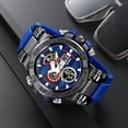 thumbnail image 6 of Men's Watches Sports Military Watches Waterproof Color Designer Large Face Digital Analog Tactical Outdoor Men's Wristwatches-Chronograph Dual Time LED Alarm Stopwatch, 6 of 6