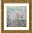 thumbnail image 1 of Ogren, Sarah 15x16 Gold Ornate Wood Framed with Double Matting Museum Art Print Titled - Grey Deer, 1 of 4