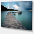 thumbnail image 2 of Pont en Bois pour Calmer l'Océan - Impression sur Toile Moderne, 2 of 4