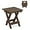 Dark Brown, variant on Small Outdoor Folding Side Table, Indoor Shower Bench Stool, HDPS End Table for Bathroom, Patio, Pool, 14 Inch Height, White