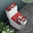 thumbnail image 3 of HELLHERO Christmas Stylish Gifts Elastic Fabric Toilet Seat Cover Replacement Adjustable Keep Dust Stain Toilet Seat Lid Cover Stretch for Bathroom Home, 3 of 8