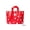 Red1, variant on 50 Pack Christmas Gift Bags, Reusable Plastic Christmas Tote Bags with Handles, Perfect for Gift Wrap/Party Favor Supplies