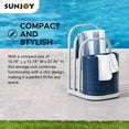 thumbnail image 5 of SUNJOY Aluminum Pool Float Storage Rack, 16-Inch Outdoor Wicker Poolside Float Organizer, Pool Float Caddy for Cushions, Floaties, Noodles, Pool Toys, Navy, 5 of 8