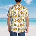 thumbnail image 4 of Balery Tiger Lion Camisas hawaianas de manga corta para hombre, camisas playeras de corte holgado, camisas de vacaciones con botones,X-Large, 4 of 7