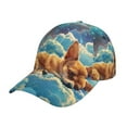 thumbnail image 2 of Xecao Artistic Starry Sky Cloud Dog for Baseball Cap: Unisex, crafted from classic polyester twill fabric, featuring a soft unconstructed design, 2 of 5