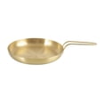 thumbnail image 2 of DOLITY Nonstick Frying Pan Round Fry Pan Flat Bottom Barbecue Tableware Grill Plate S with Gold Handle, 2 of 9
