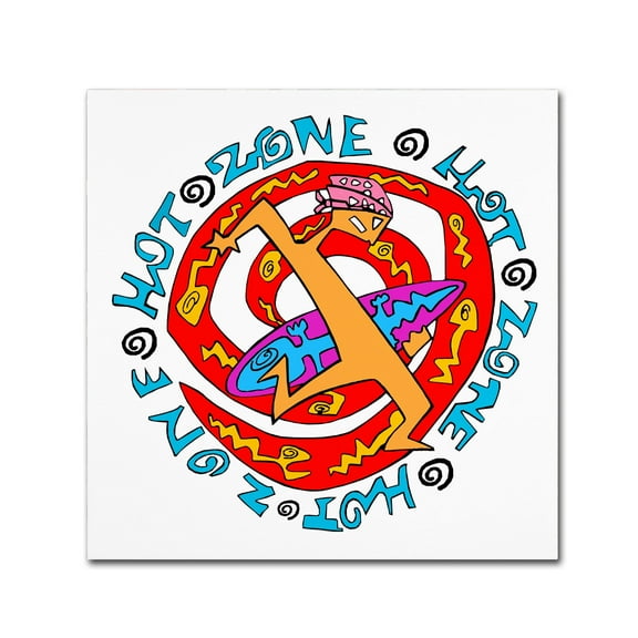Trademark Fine Art 'Hot Zone' Canvas Art by Miguel Balbas