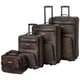 thumbnail image 1 of Juego de equipaje Rockland Jungle Softside Upright Leopard de 4 piezas, 1 of 7