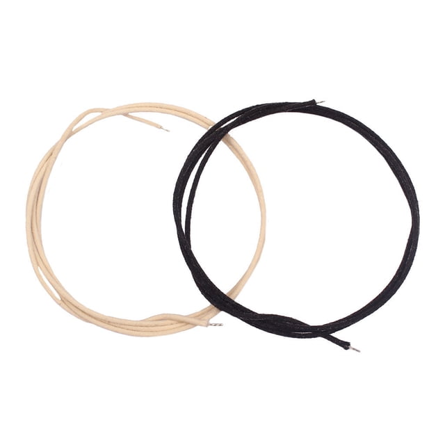 Cable de recogida de guitarra Pushback Sunnimix 2 Piezas 22 Awg Negro Blanco 1M