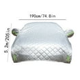 thumbnail image 3 of MNBFYX Waterproof All Weather Half Car Cover, Sun Protection Exterior Car Cover, 3 of 4