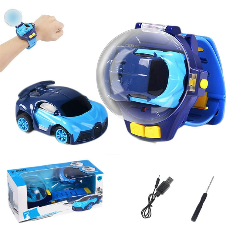 Nifei New Mini Remote Control Car Watch Toys 2.4 GHz Cartoon RC Watch Racing Car USB Charging Remote Control Car Watch Car Hand Controlled Watch RC