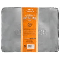 Traeger Grills BAC458 Tray Liner Grilling Drip Pan, Black, Pack of 5