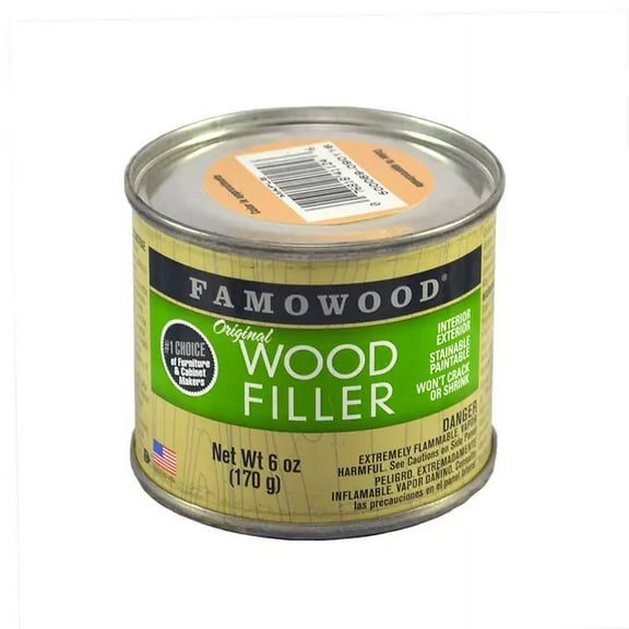 6 oz Eclectic Products 36141124 Maple Famowood Solvent Based Original Wood Filler