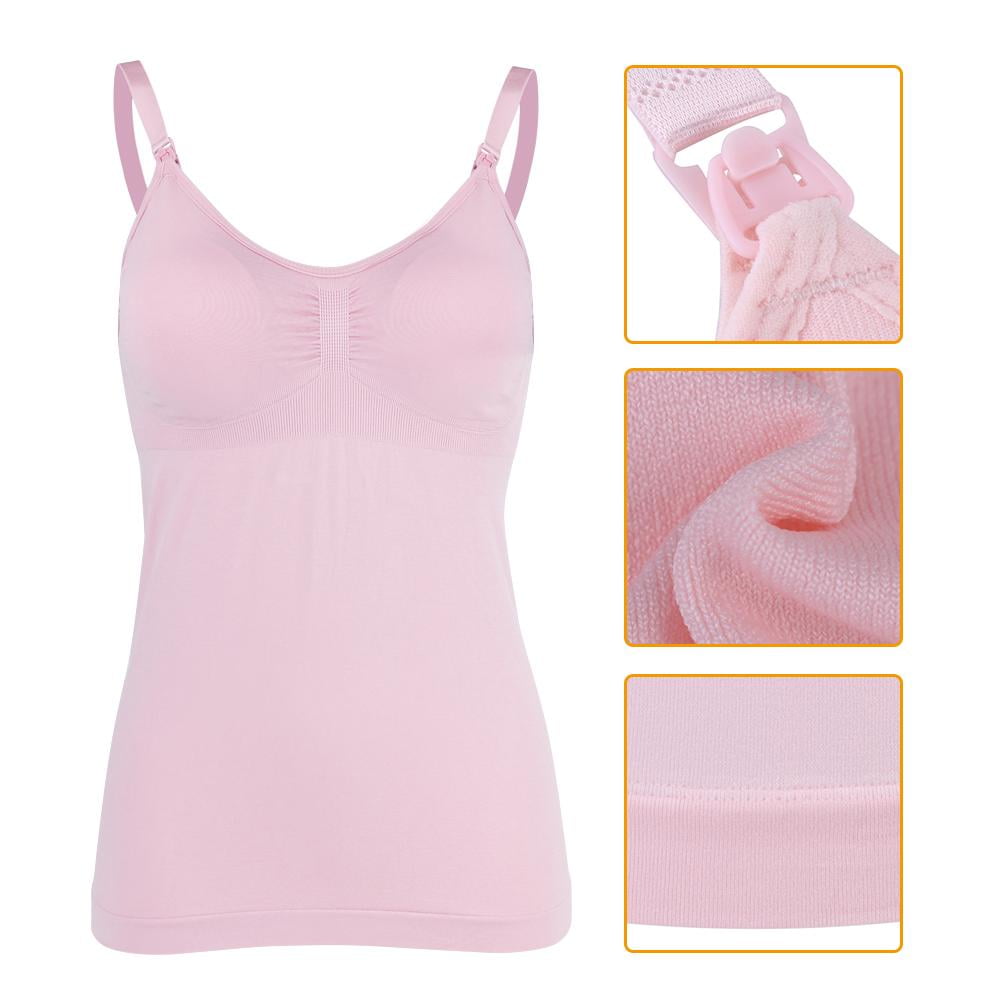 Yosoo Women's Nursing Cami Maternity Breastfeeding Tank Tops with Built