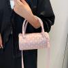 thumbnail image 3 of Women’s Pink Polka Dot Shoulder Bags Round Boston Crossbody Bag Glossy Purses Women Satchel Handbag Cute Mini Bucket Bag Trendy, 3 of 5