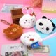 thumbnail image 1 of Cartoon Bear Rabbit Soft Plush Wallet Women Coin Purse Cute Girls Coin Wallet USB Cable Bag Key Wallets Kids Toy Gifts heqiyong LED, 1 of 2
