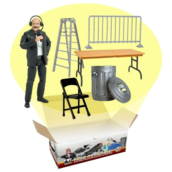 General Manager Figure & Accessory Set for WWE & AEW Wrestling Action Figures