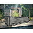thumbnail image 3 of 2 x 6 Rectangular Metal Planter Box Durable Raised Garden Bed in Galvalume Steel 24 x 72" With 18" Inch High Walls (Slate Gray), 3 of 6