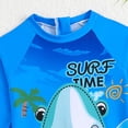 thumbnail image 6 of HSMQHJWE Baby Toddler Boys Swimsuits Sun Protection Long Sleeve Rash Guards Baby Bathing Suit with Zip Diving Swimsuit (12M-6Y), 6 of 8