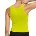 thumbnail image 4 of YWDJ Full Coverage Bras for Women Wide Straps Pullover Sports Bras No Wire Workout Bras Gym Bras Push up Low Support Wrap Yoga Bras Padded Lounge Bras Comfortable Solid Bras Yellow M, 4 of 4