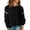 Black, variant on Breezora Women's Crew Neck Pullover Sweater Trendy Lightweight Knit Top Cozy Casual Long Sleeve L Size Beige