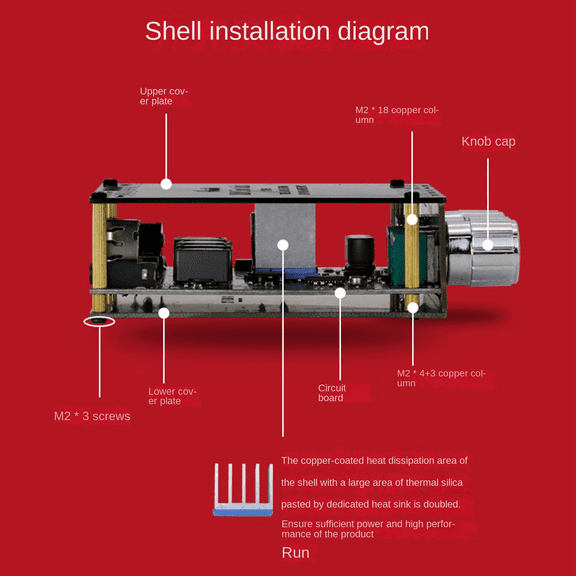 XYT50H Bluetooth 5.0 Amplifier Board TPA3116D2 50W 50W HighBass Adjustable Stereo Digital Amplifier Board Audio Module