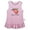 Pink Sleeveless Dresses, variant on iDzn Sweet as a Peach Novelty Dresses For Baby, Newborn Babies Skirts, Infant Princess Dress, 0-24M Kids Graphic Clothes (Pink Sleeveless Dresses, 0-6 Months)